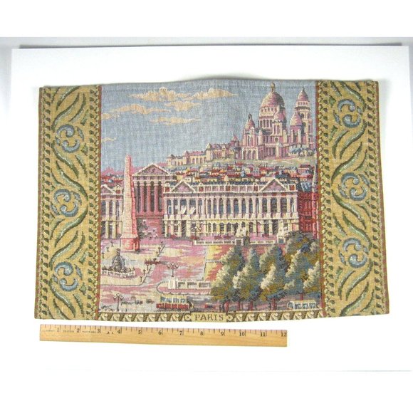 Tissages Art De Lys Placemats Set 3 Paris Montmartre 17 In France Tapestry - Picture 4 of 9